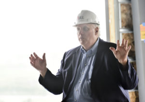 Justice talks roads, economy at town hall